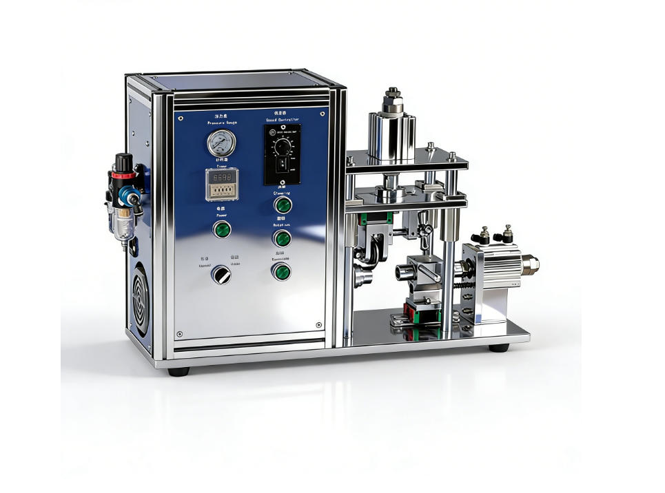 半自动圆柱电池滚槽机